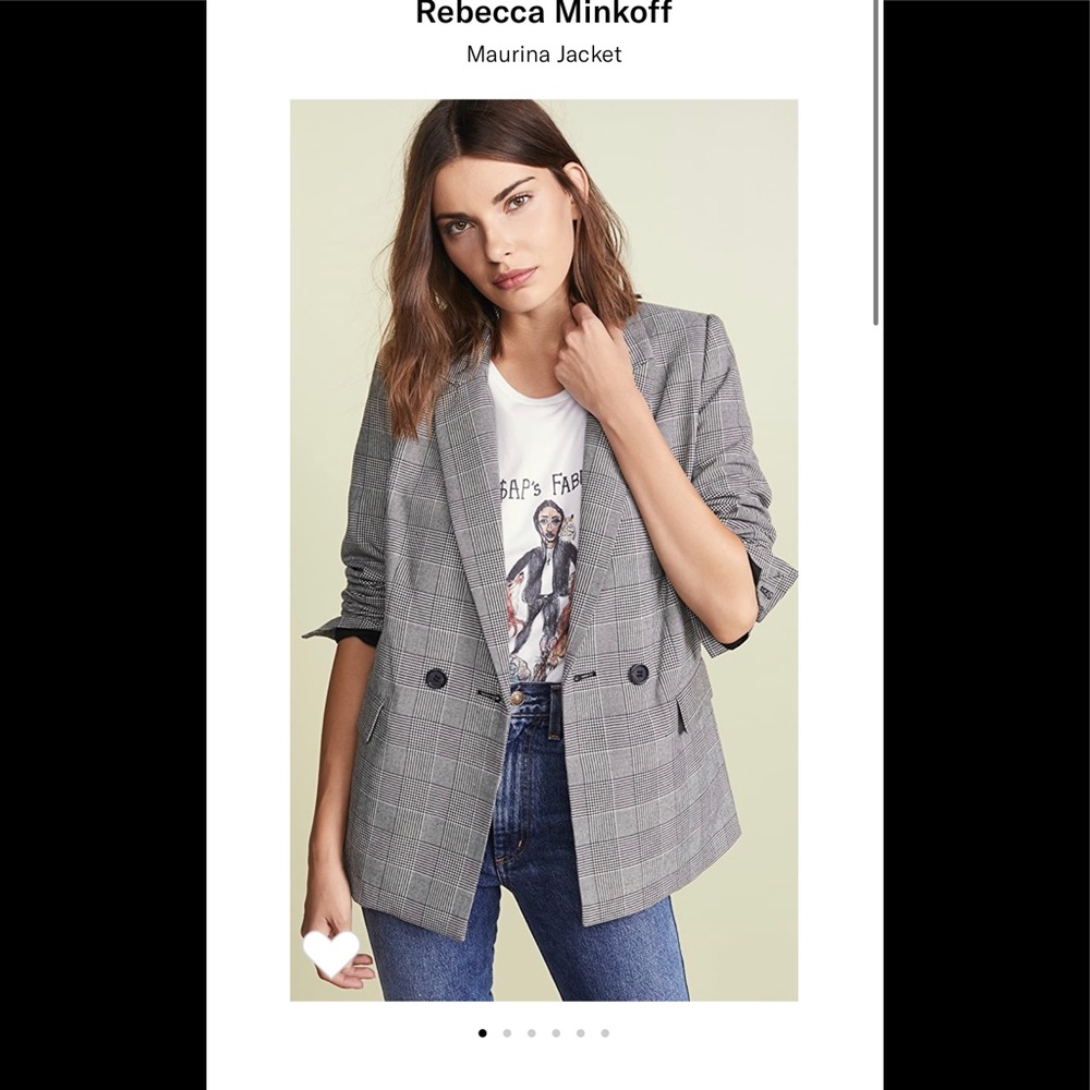 Rebecca Minkoff Checked Blazer Size 4